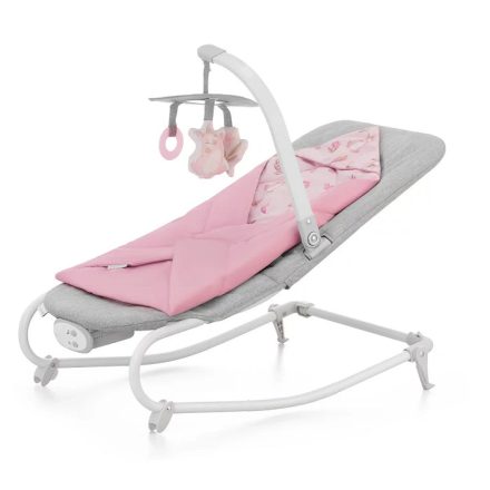 Kinderkraft Felio 3-az-1-ben rezgő pihenőszék - Rózsaszín